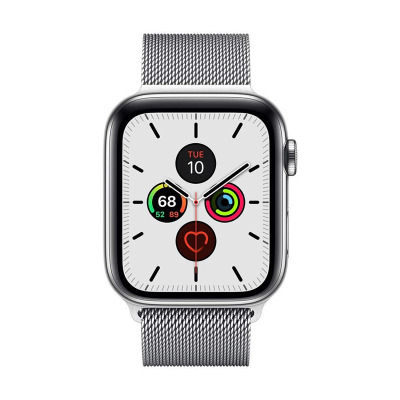 Pasek ze stali nierdzewnej do Apple Watch 44/45/49 mm Crong Milano Steel - srebrny