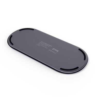 Ładowarka Indukcyjna Crong Dual Charger 2x15W shadow - czarna 