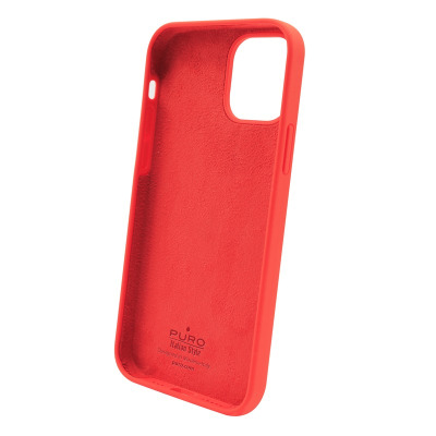 Etui do iPhone 12/12 Pro PURO ICON Anti-Microbial - czerwone 