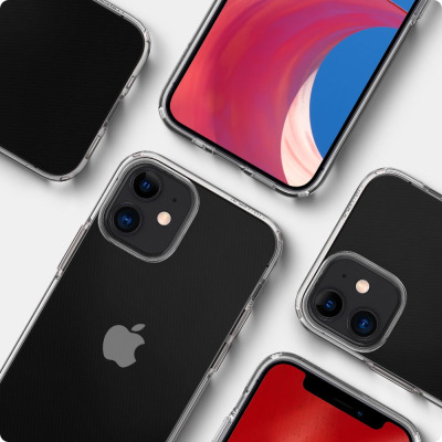 Etui do iPhone 12 mini Spigen Liquid Crystal - przezroczyste 