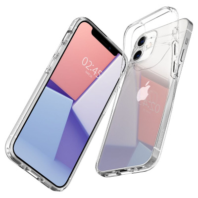 Etui do iPhone 12 mini Spigen Liquid Crystal - przezroczyste 