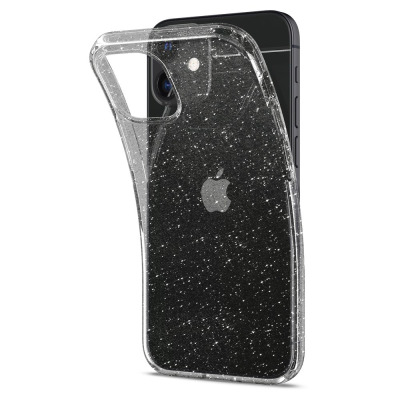 Etui do iPhone 12 mini Spigen Liquid Crystal Glitter - przezroczyste 