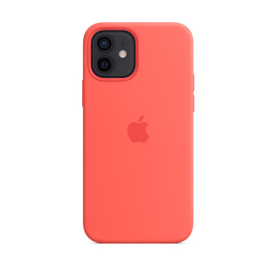 Etui do iPhone 12 mini Apple Silicone Case z MagSafe - różowy cytrus