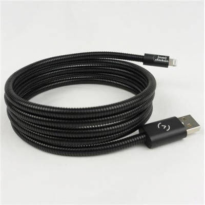 Przewód Lightning do iPhone/iPad Fuse Chicken Titan stalowy 1,5m - czarny
