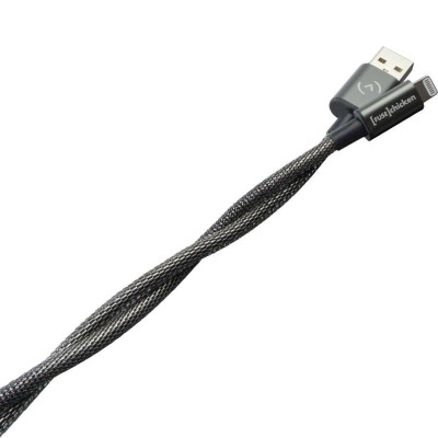 Przewód Lightning do iPhone/iPad Fuse Chicken Titan stalowy 1,5m - czarny
