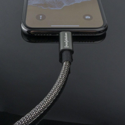 Przewód Lightning do iPhone/iPad Fuse Chicken Titan stalowy 1,5m - czarny