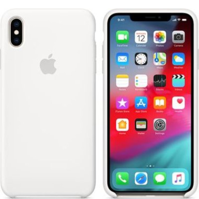 Etui do iPhone Xs Max Apple Silicone Case - white