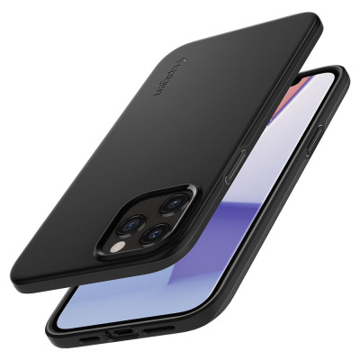 Etui do iPhone 12 Pro Max Spigen Thin Fit - czarne