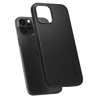 Etui do iPhone 12 Pro Max Spigen Thin Fit - czarne