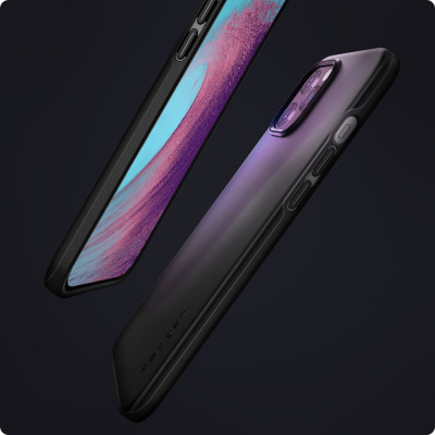 Etui do iPhone 12 Pro Max Spigen Thin Fit - czarne