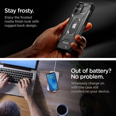 Etui do iPhone 12 Mini Spigen Nitro Force - czarne