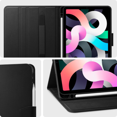 Etui do iPad Air 4 2020 Spigen Liquid Air Folio - czarne