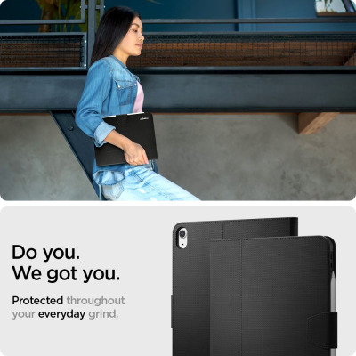 Etui do iPad Air 4 2020 Spigen Liquid Air Folio - czarne