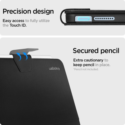 Etui do iPad Air 4 2020 Spigen Liquid Air Folio - czarne