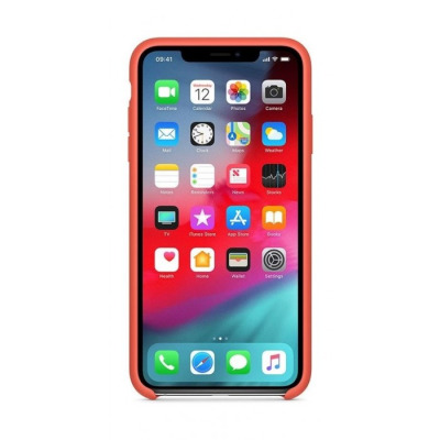 Etui do iPhone Xs Max Apple Silicone - nektarynka