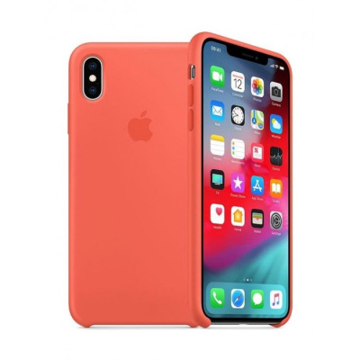 Etui do iPhone Xs Max Apple Silicone - nektarynka