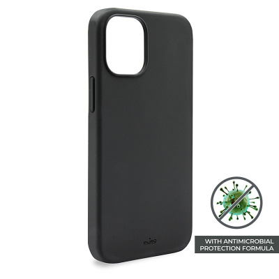 Etui iPhone 12 Pro Max z ochroną antybakteryjną PURO ICON - czarne