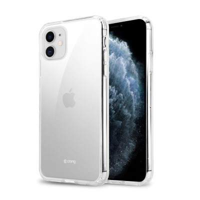 Etui do iPhone 11 Crong Crystal przezroczyste + szkło 9H 