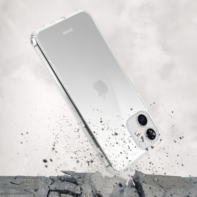 Etui do iPhone 11 Crong Crystal przezroczyste + szkło 9H 