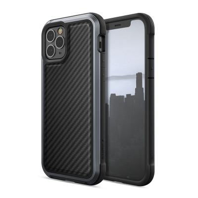 Etui do iPhone 12/12 Pro X-Doria Raptic Lux Carbon Fiber czarne 