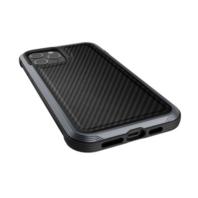 Etui do iPhone 12/12 Pro X-Doria Raptic Lux Carbon Fiber czarne 