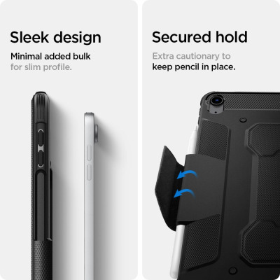 Etui do iPad Air 4 2020 10,9 Spigen Rugged Armor  - czarne