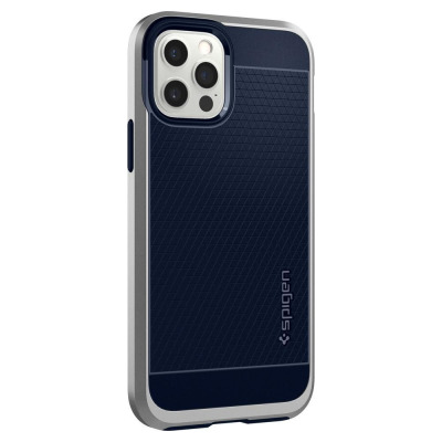 Etui do iPhone 12/12 Pro Spigen Neo Hybrid - srebrne
