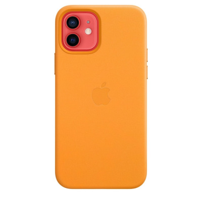 Etui do iPhone 12/12 Pro Apple Leather Case z MagSafe - kalifornijski mak