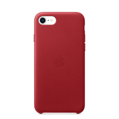 Etui do iPhone SE 2020 Apple Leather Case - czerwone 