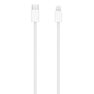 Biała klawiatura Apple Magic Keyboard z Touch ID dla komputerów Mac, widoczna z góry w układzie QWERTY z dedykowanym przyciskiem czytnika linii papilarnych.