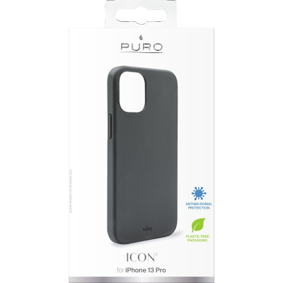 Etui do iPhone 13 Pro PURO ICON Anti-Microbial Cover z ochroną antybakteryjną czarne