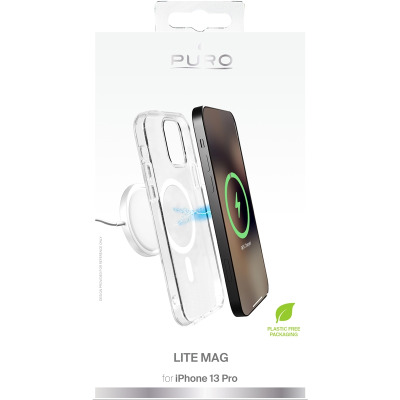 Etui do iPhone 13 Pro PURO LITEMAG MagSafe przezroczyste