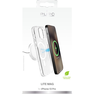 Etui do iPhone 13 Pro PURO LITEMAG MagSafe przezroczyste