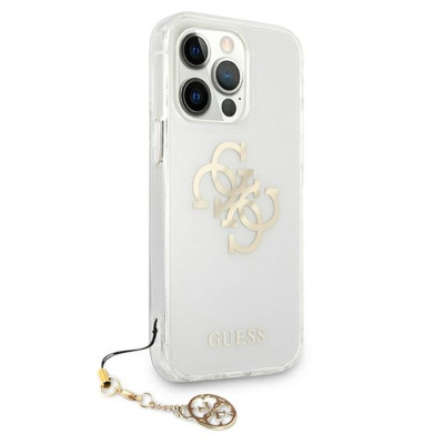 Etui do iPhone 13 Pro Guess 4G Big Logo Charm Gold - złoty charms