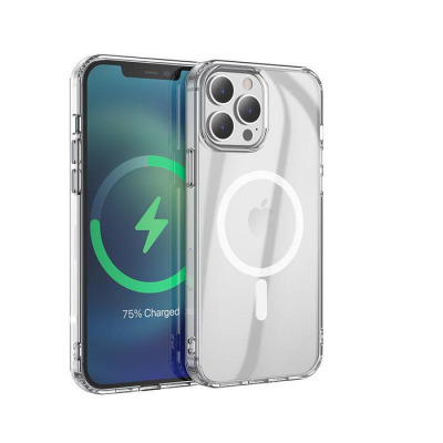 Etui do iPhone 13 Pro eSTUFF Magnetic - Przeźroczyste  