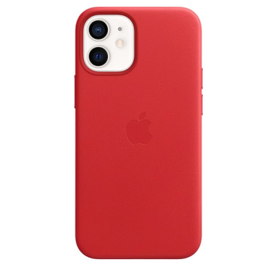 Etui do iPhone 12 mini Apple Leather Case z MagSafe - czerwone 