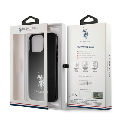 Etui do iPhone 13 Pro US Polo Assn Horses Logo czarne