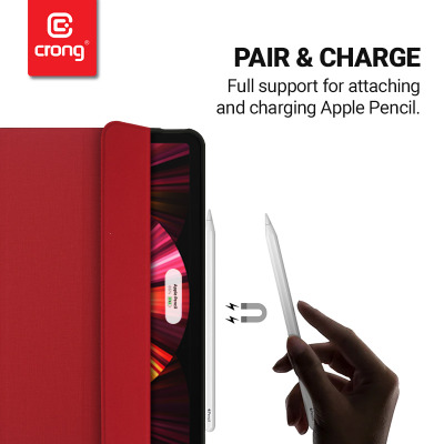 Etui iPad Pro 11 do Crong FlexFolio - czerwone