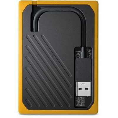 Dysk zewnętrzny - WD My Passport Go SSD 500GB USB Żółty