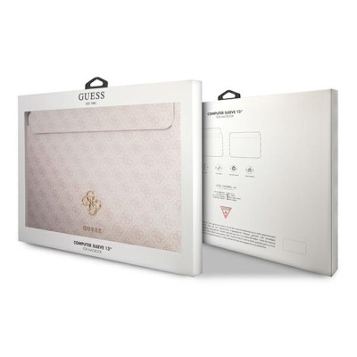 Etui do MacBook Air/Pro 13 Guess 4G Big Metal Logo - różowe