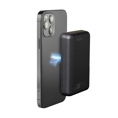 Power Bank indukcyjny 5000mAh MagSafe Puro PowerMag - czarny