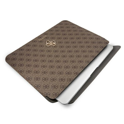 Etui na macbooka Air/Pro 13 Guess 4G Big Metal Logo Sleeve - brązowe
