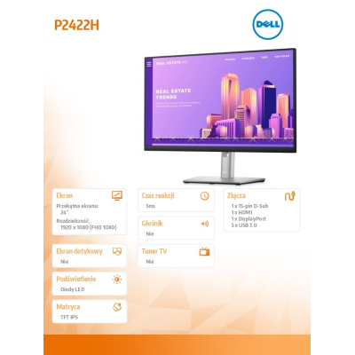 Monitor Dell P2422H