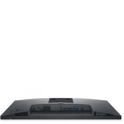 Tylny panel monitora Dell 24 P2423D z widocznym zestawem portów HDMI, DisplayPort, USB-B oraz czterema portami USB-A i gniazdem zasilania na czarnej obudowie.