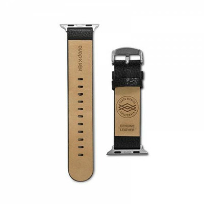 Pasek do Apple Watch 44/45/49 mm X-doria Lux Band - czarny