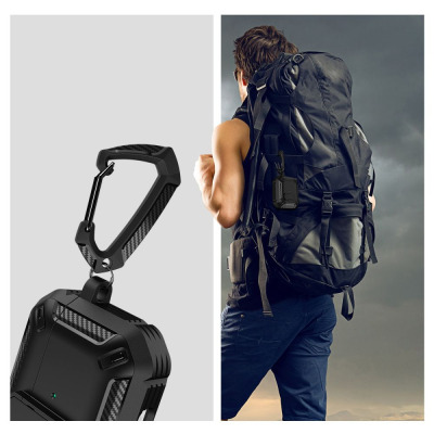 Etui do AirPods Pro (1. gen) Tech-Protect X-Carbo - czarne