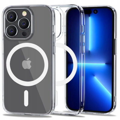 Etui do iPhone 14 Pro z MagSafe TECH-PROTECT Flexair Hybrid - Przeźroczyste