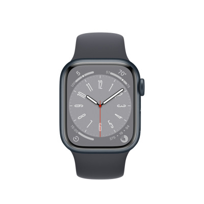 Apple Watch Series 8 + Cellular 45mm aluminium w kolorze północy z paskiem sportowym w kolorze północy