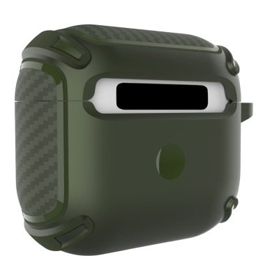 Etui do  Airpods 3 - JINYA Carbon Fiber - zielone 