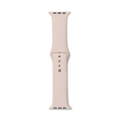 Pasek do Apple Watch 44/45/49 mm eStuff Silicone - Piaskowy róż